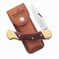 Schrade Uncle Henry Schrade Uncle Henry LB7 5 in. Bear Paw Lockback with Leather Sheath LB7